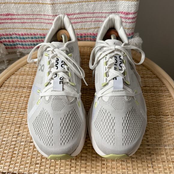 On Cloudeclipse Alloy White Sand Grey Road Running Walking Sneakers Women’s 9.5 - Picture 3 of 8